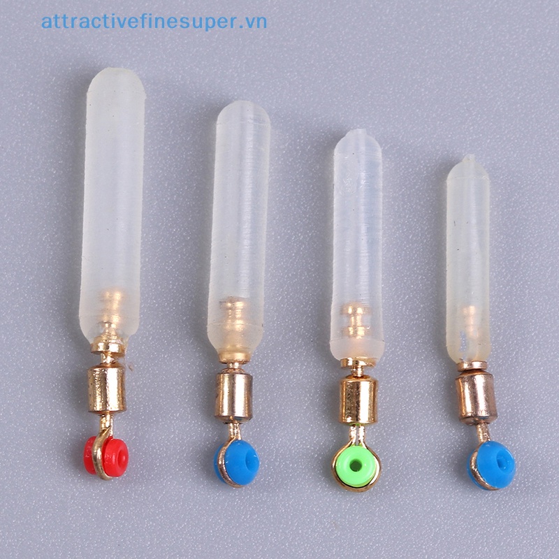 Afs Bộ 10 Phao Nổi Câu Cá Đầu Đồng Bằng Silicone Chống Thắt Nút