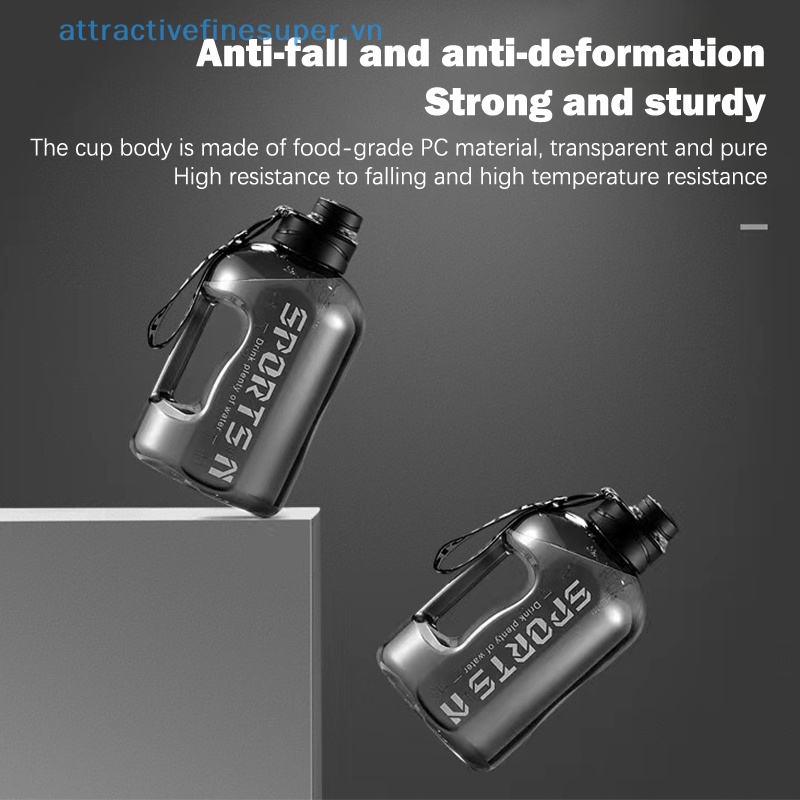 Bình Nước Cầm Tay Chống Rò Rỉ Dung Tích 2.7L Tiện Dụng Khi Tập Gym / Cắm Trại