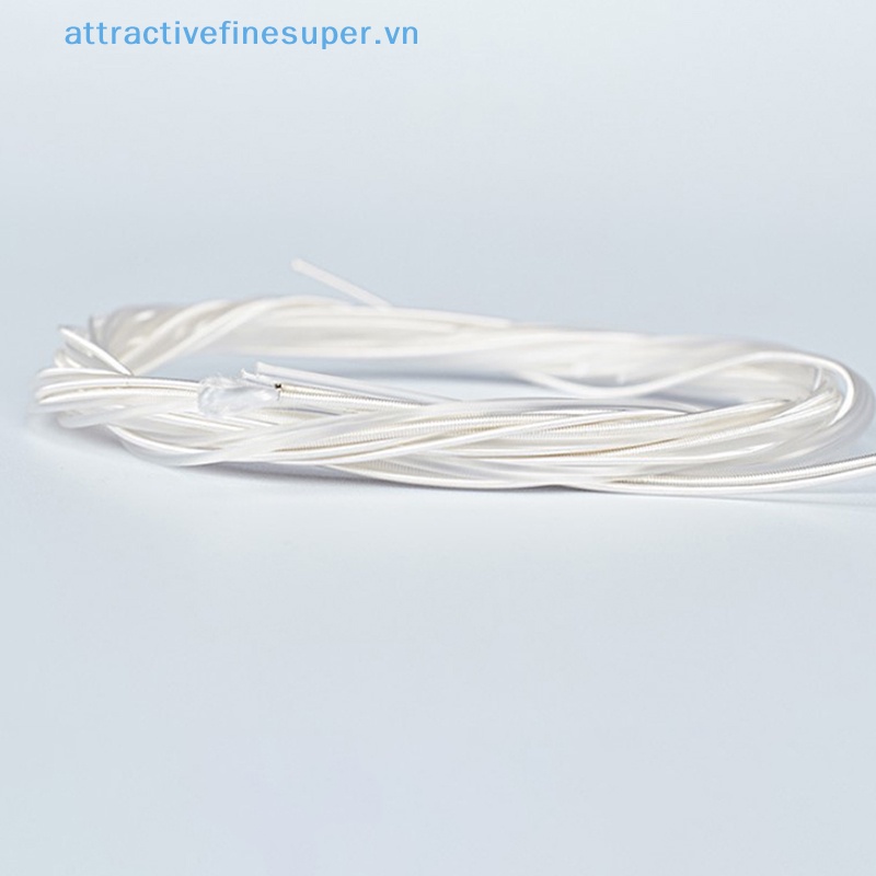 Set 6 Dây Đàn Guitar Bằng Nylon Màu Bạc Cho Guitar Cổ Điển