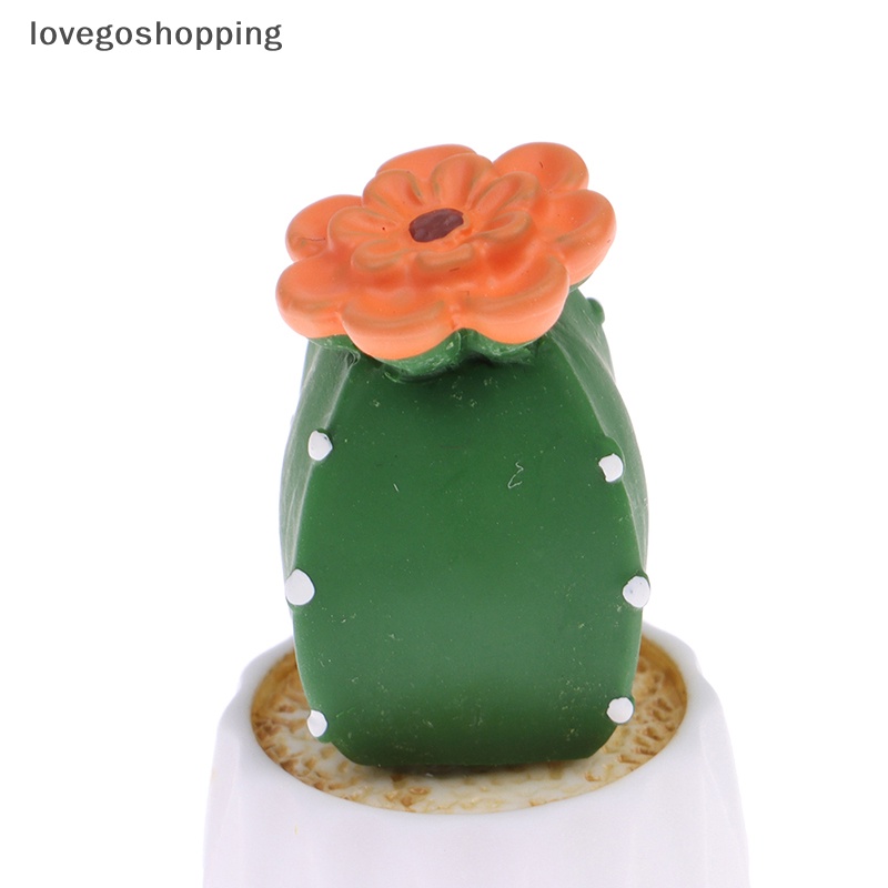 [lovegoshopping] Chậu Cây Xương Rồng Nhỏ Màu Xanh Lá Cây Dễ Thương Trang Trí Nội Thất Xe