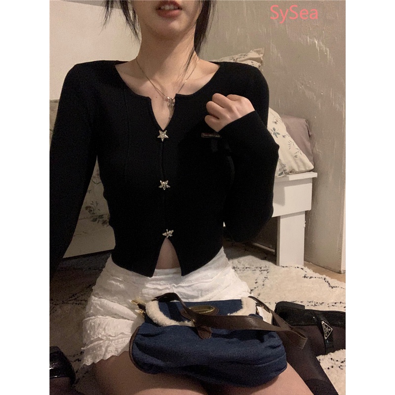 Áo Nữ Tay Dài Cổ Chữ V Thời Trang Quyến Rũ