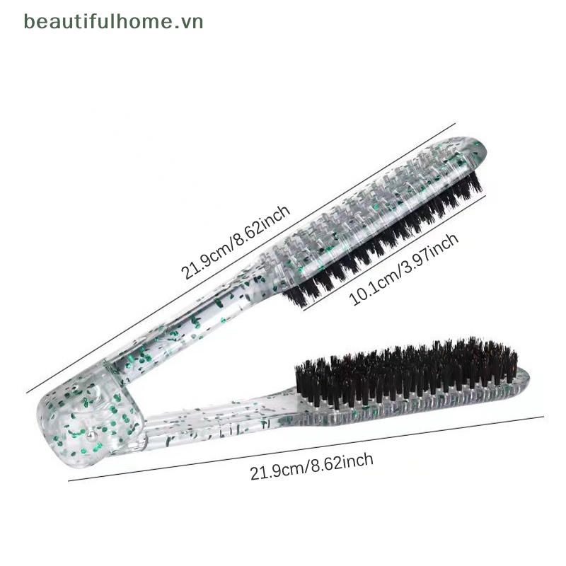 1 Lược Đôi Chải Tóc Thẳng Hình Chữ V Chuyên Nghiệp Không Làm Tổn Thương Tóc