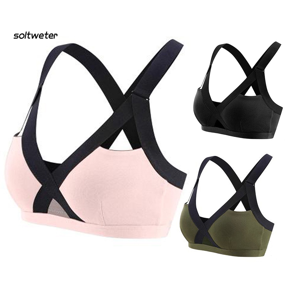 Áo Ngực Thể Thao Dây Chéo Lưng Cổ Chữ V Gợi Cảm Cho Nữ