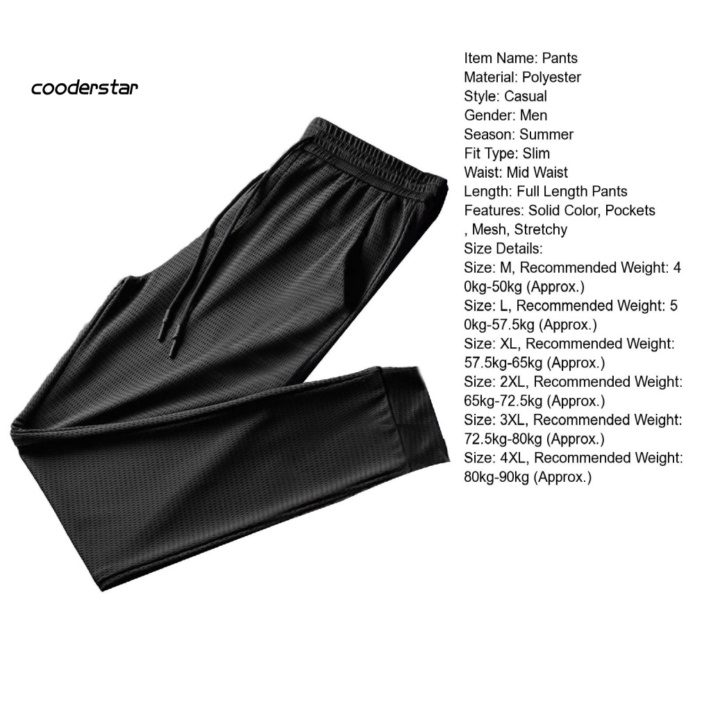 Quần Thể Thao Mùa Hè Bằng Lụa Lạnh Nhanh Khô Có Túi Và Dây Rút In Họa Tiết Lông Vũ Cho Nam