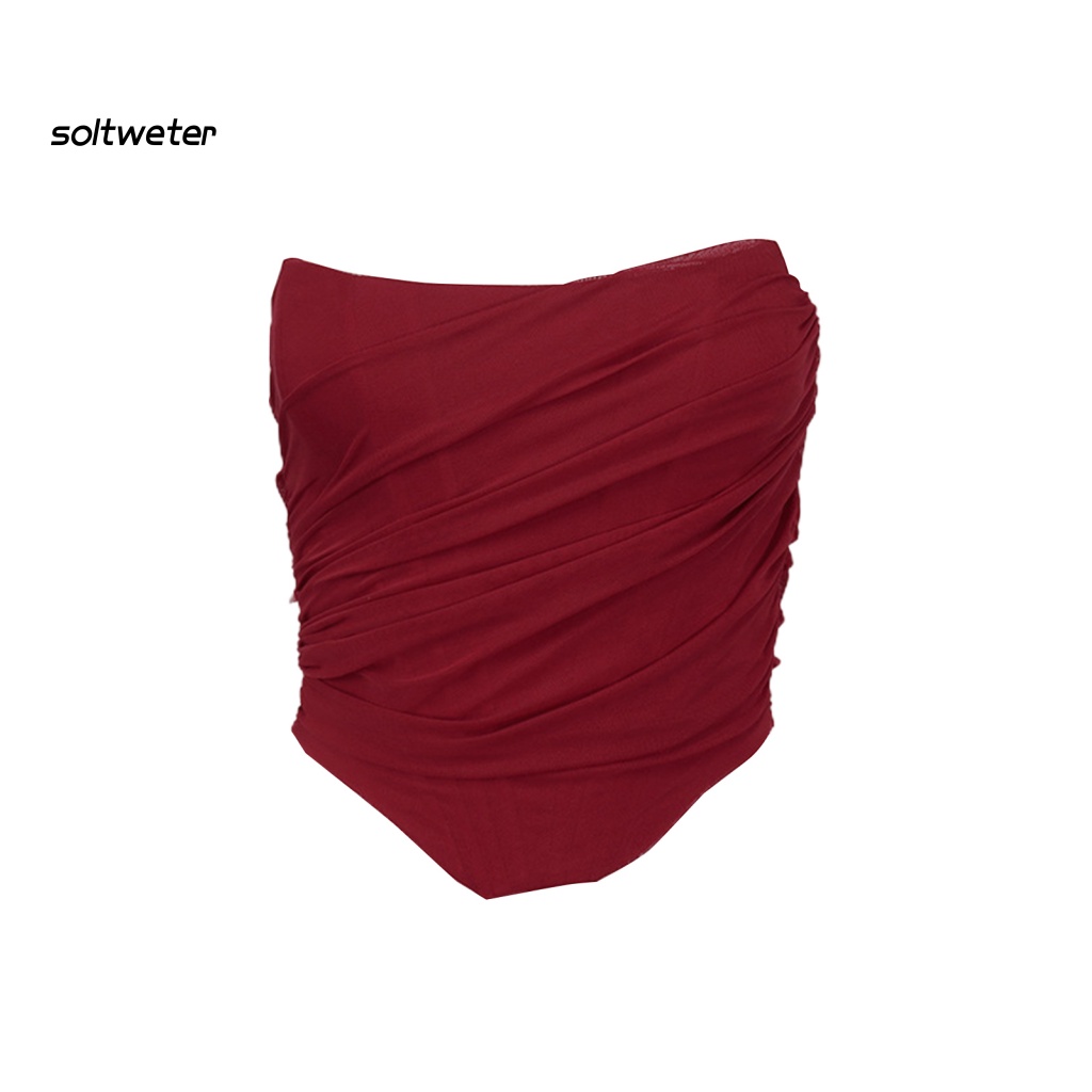 Áo Croptop Sát Nách Phối Lưới Phong Cách Quyến Rũ