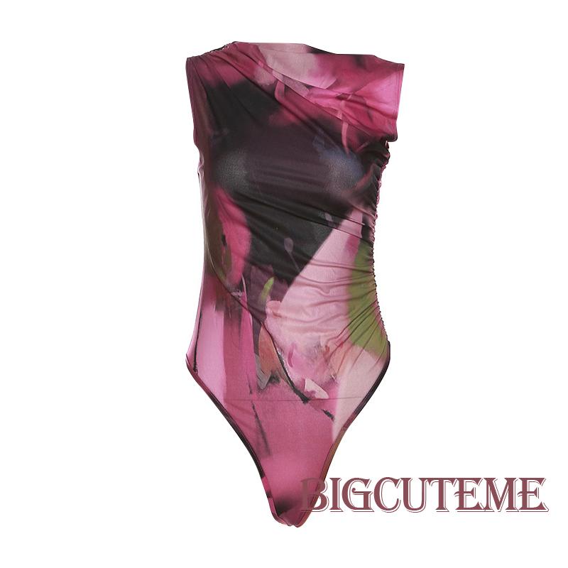 Áo Liền Quần Không Tay Nhuộm Màu Thời Trang Mùa Hè Cho Nữ