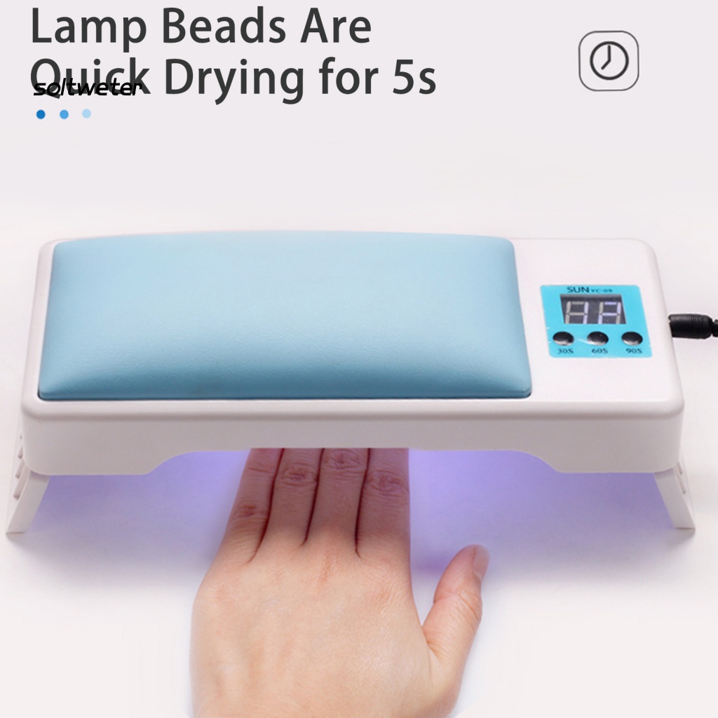 1 Bộ Đèn UV Hẹn Giờ Làm Khô Móng Nhanh Chóng Có Thể Gập Lại Màn Hình Kỹ Thuật Số Dùng Trong Nhà