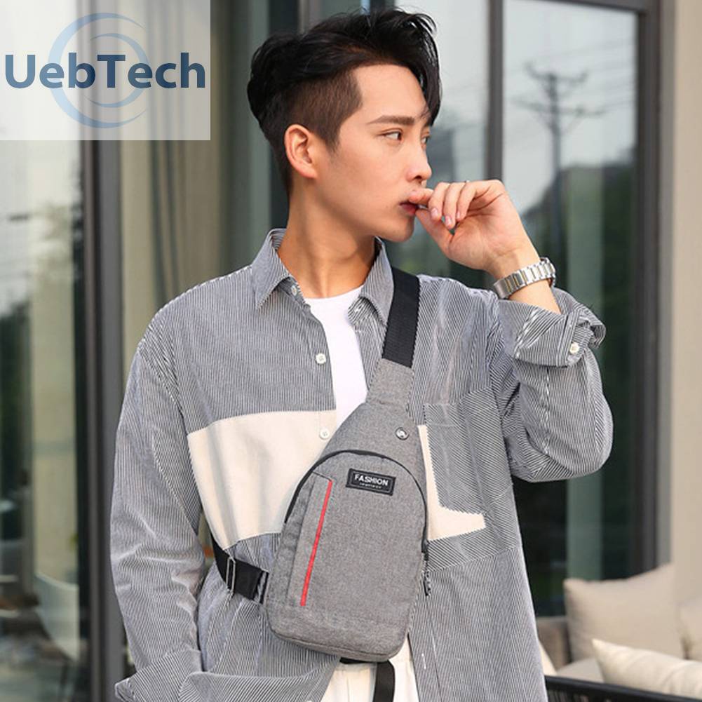 Túi Đeo Vai Thể Thao Bằng Vải Canvas Mềm Thiết Kế Giản Dị Dành Cho Nam