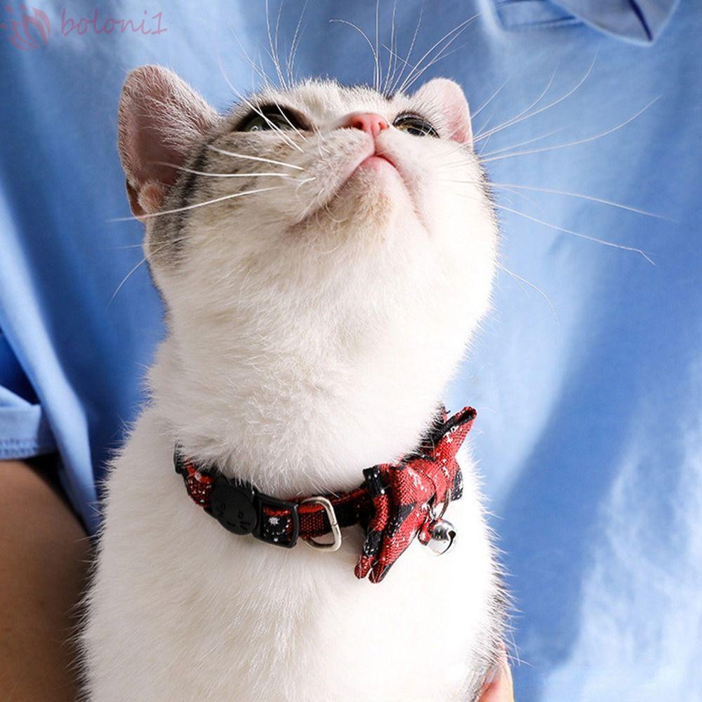 [COD] Vòng Đeo Cổ Trang Trí Nơ Họa Tiết Kẻ Sọc Dễ Thương Dành Cho Thú Cưng