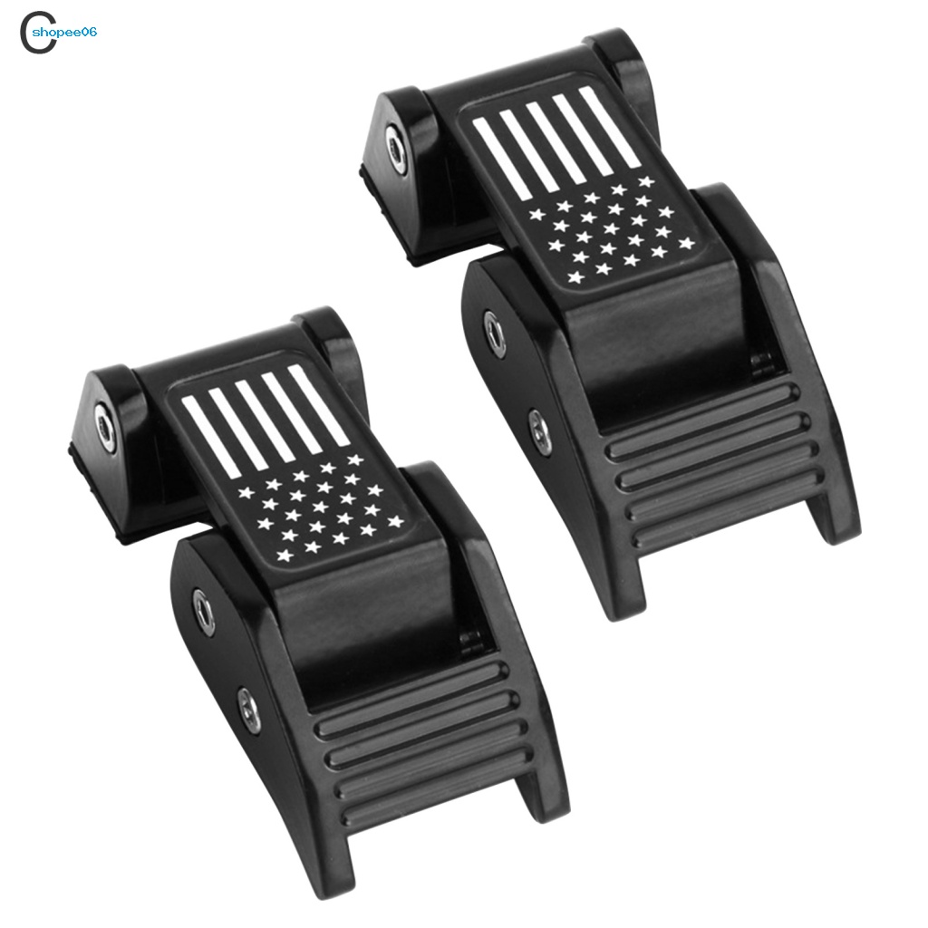 1 Cặp Chốt Khóa Nắp Ca Pô Bằng Hợp Kim Nhôm Cho Jeep Wrangler JK JL 07-21