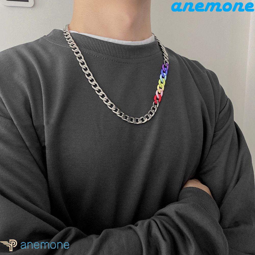 ANEMONE Vòng Cổ Choker Phối Đinh Tán Phong Cách Thời Trang Harajuku Dành Cho Nam Và Nữ