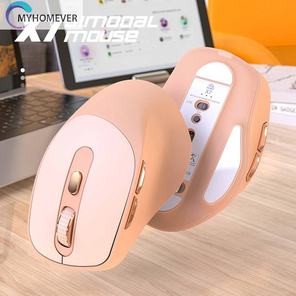 Chuột Không Dây Mini 2.4Ghz 6 Phím 4000dpi Sạc USB Type-C 500mAh