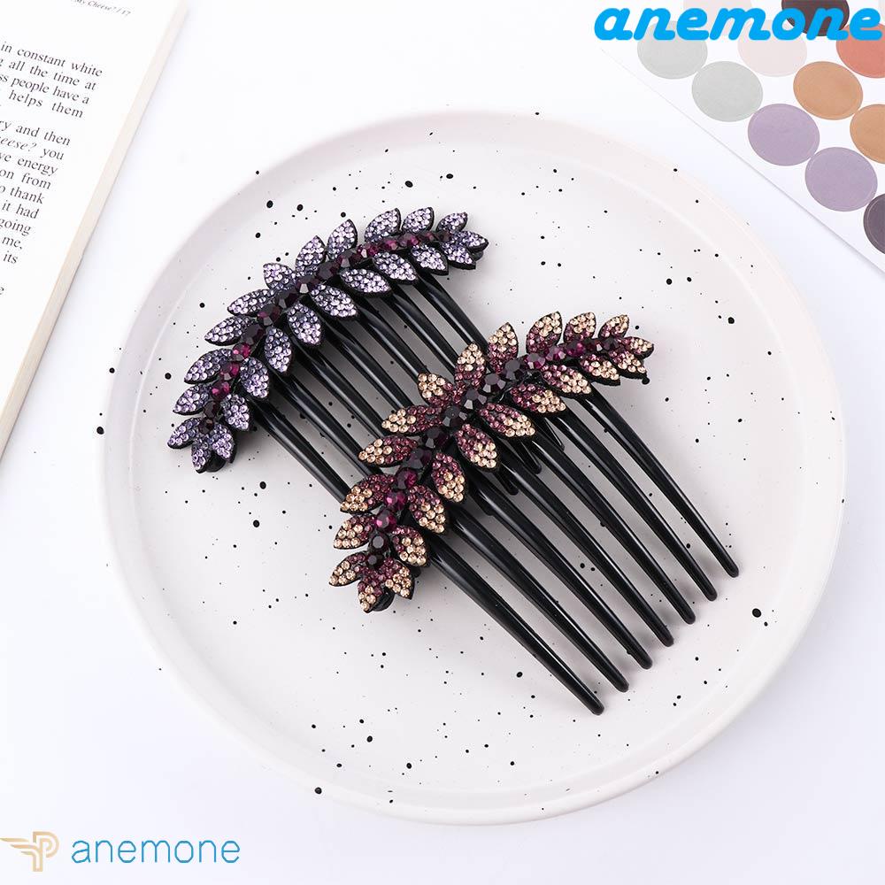 ANEMONE Kẹp Tóc Đuôi Ngựa Có Giá Đỡ Hình Học Ngọt Ngào Cho Nữ