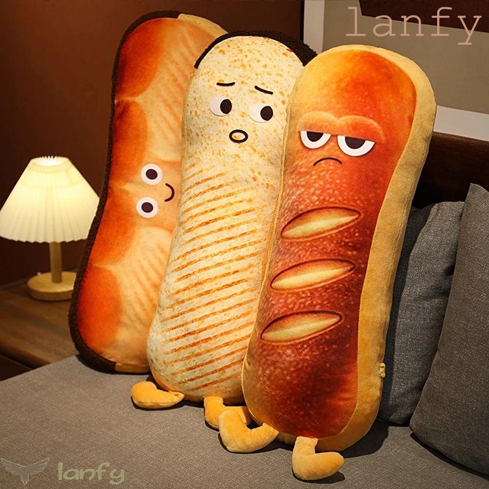 LANFY Thú Nhồi Bông Hình Bánh Mì Mềm Mại Trang Trí Nhà Cửa
