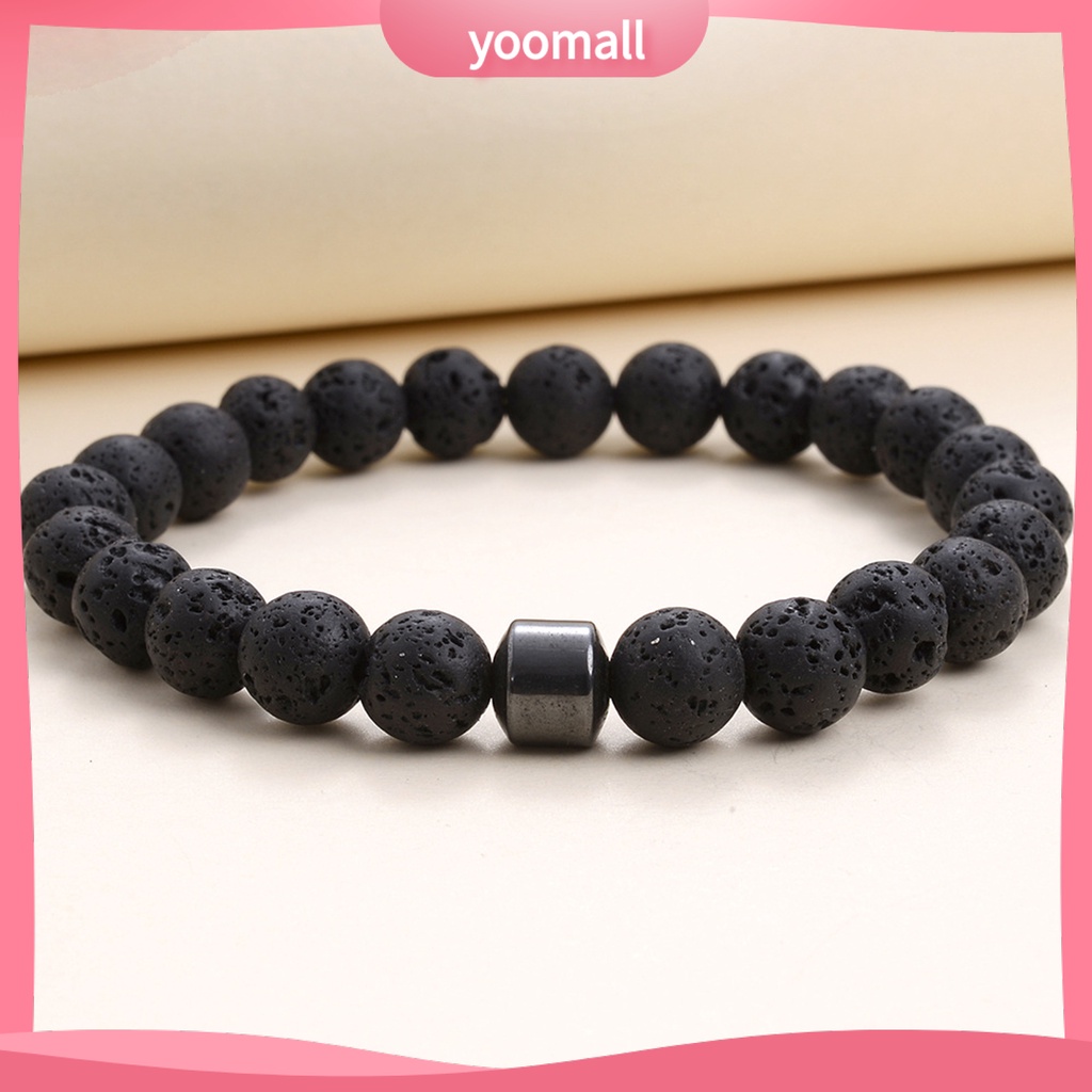 [YM] Vòng Tay Chuỗi Hạt Đá Mắt Hổ Tự Nhiên 8mm Co Giãn Dễ Phối Đồ Giảm Căng Thẳng