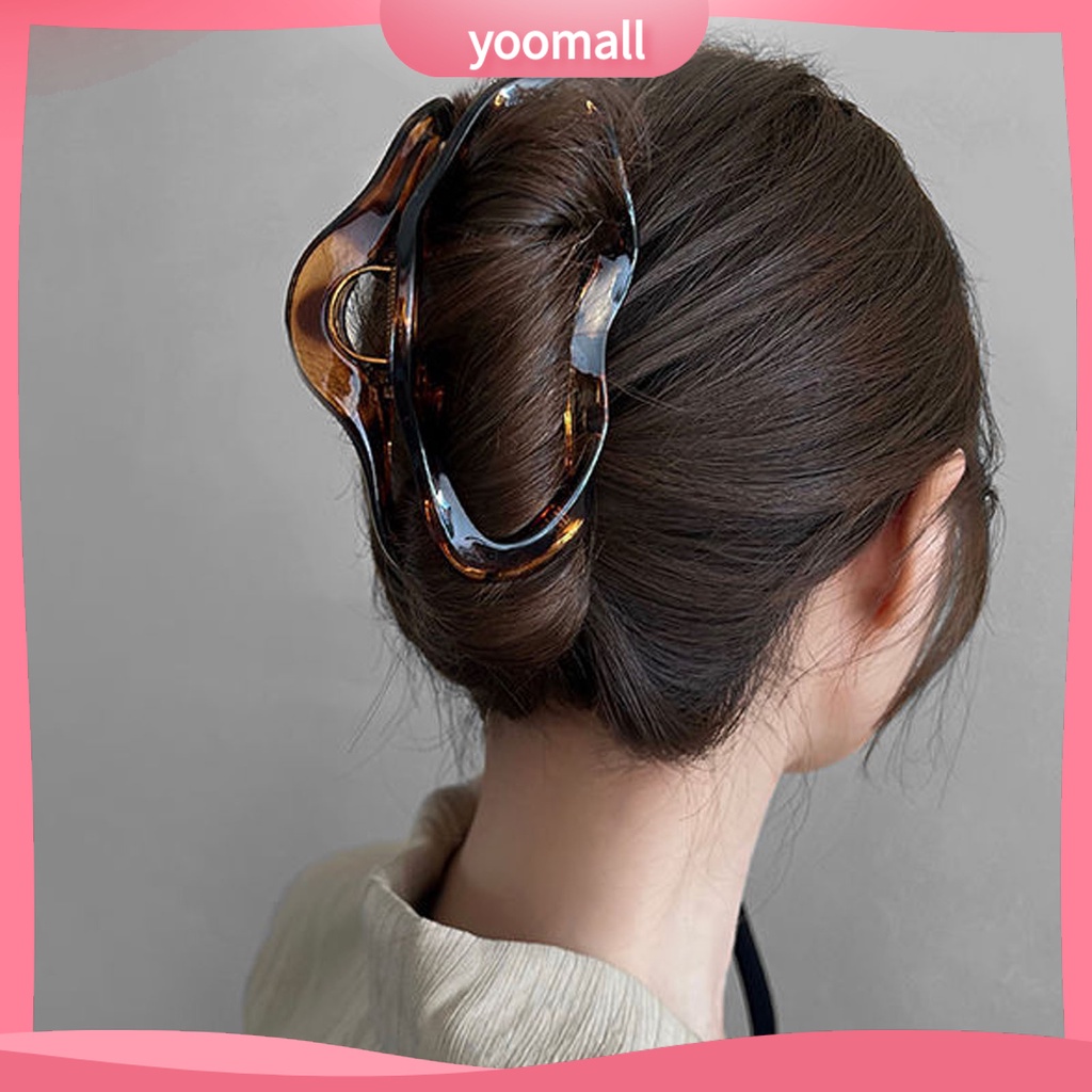 Kẹp Tóc Acrylic Chống Trượt Hình Đám Mây Thời Trang Cho Nữ