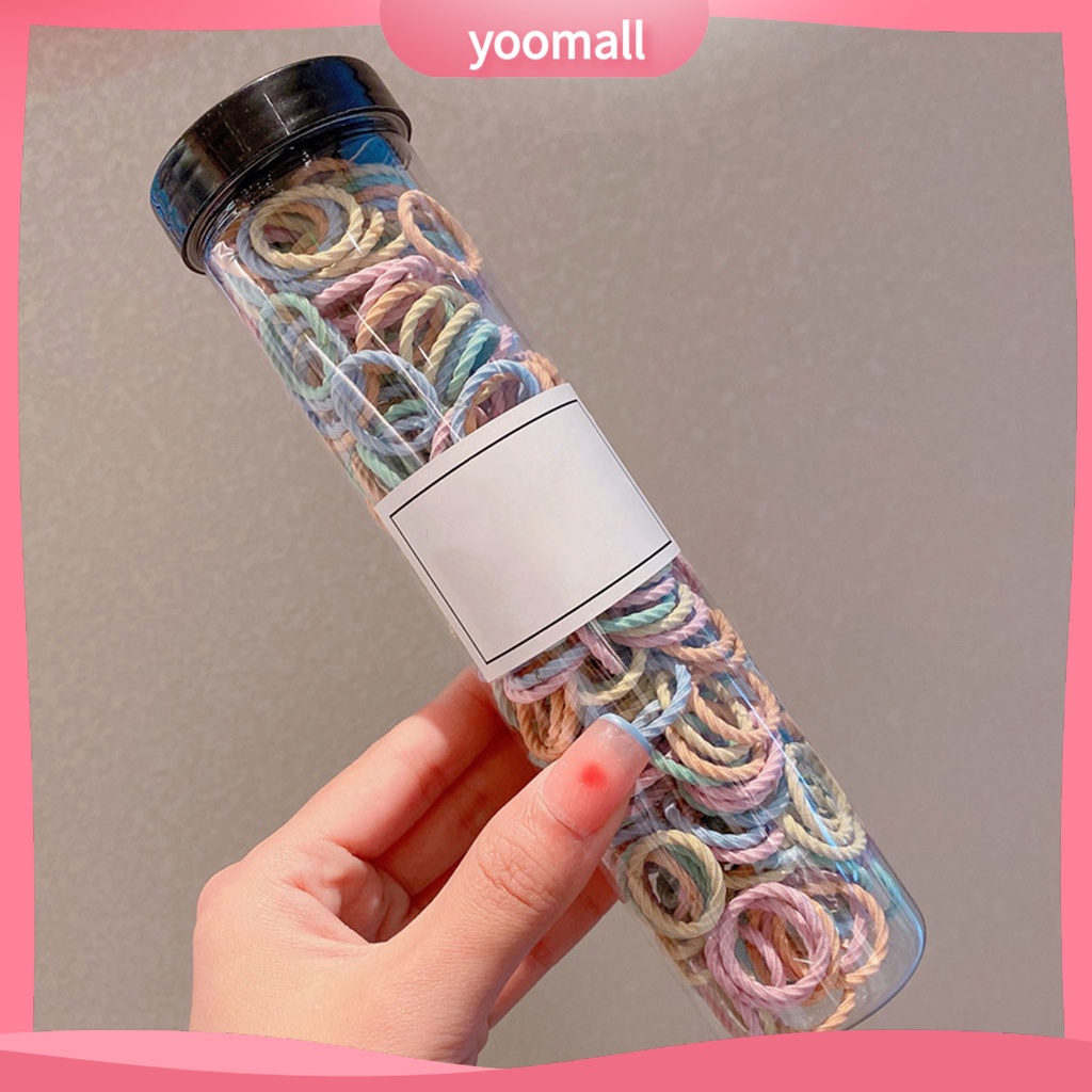 Bộ 300 Dây Cột Tóc Co Giãn Tốt Không Đau Không Làm Tổn Thương Tóc Đuôi Ngựa Cho Bé