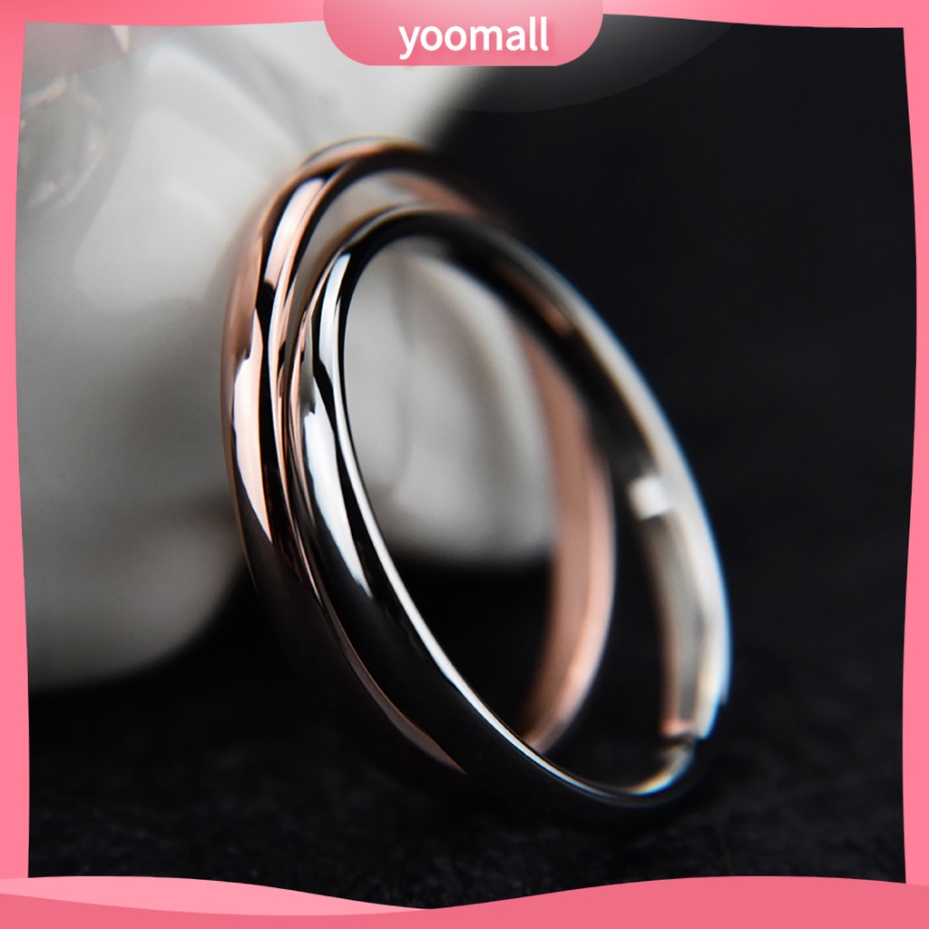 Nhẫn Cặp Bằng Thép Titan Tinh Tế Đa Năng