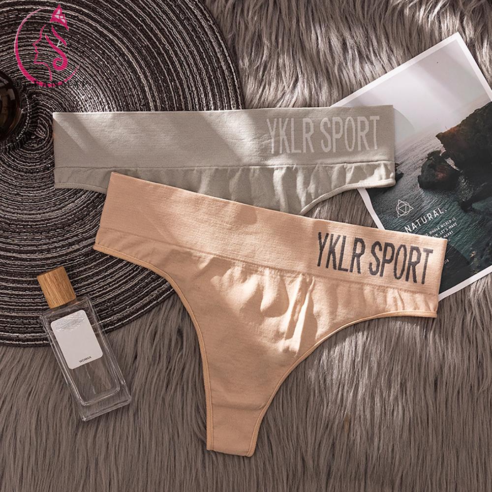 OCEANMAP Quần Lót Chữ T Lưng Rộng Không Đường May Màu Trơn Gợi Cảm Thoải Mái