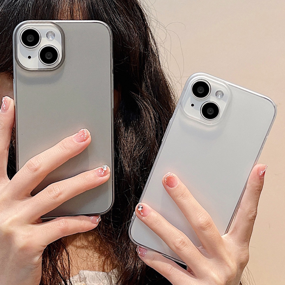 Ốp Điện Thoại TPU Mềm Chống Dấu Vân Tay Thiết Kế Đơn Giản Cho IPhone 12 13 14 Pro Max