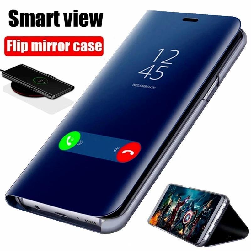 Bao Da Điện Thoại Nắp Lật Mặt Gương Thông Minh Cho Samsung Galaxy S23 Ultra Sumsung S22 Plus S 23 22 5G S23Ultra