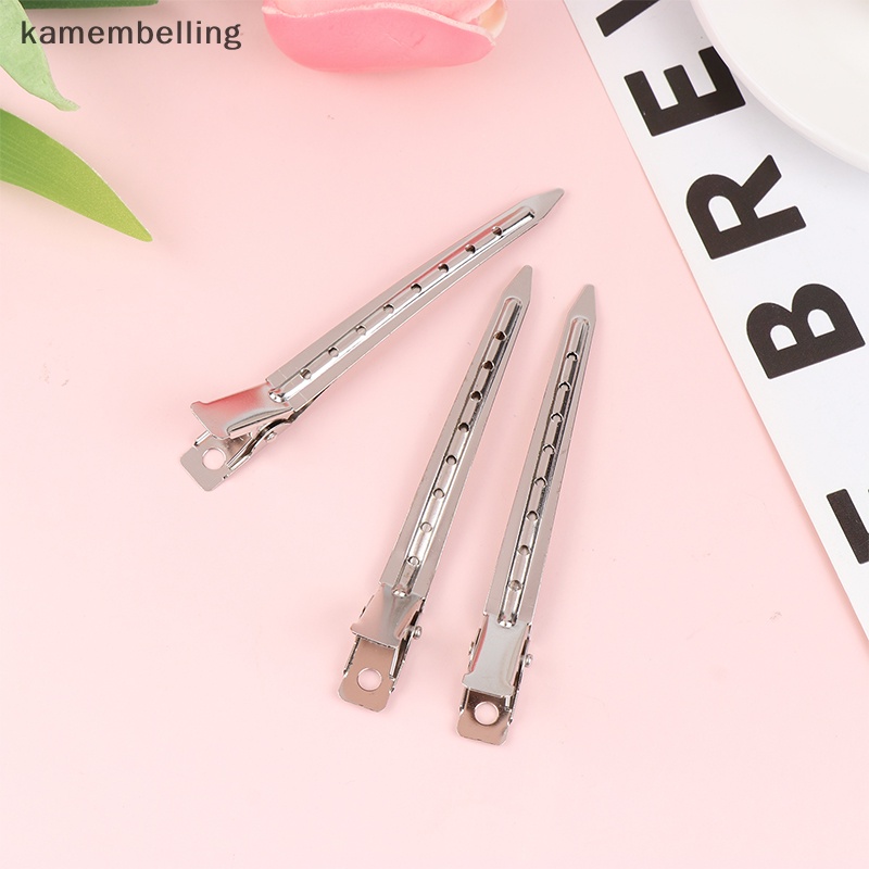 Set 10 Kẹp Tóc Tạo Kiểu DIY Bằng Kim Loại Chuyên Dụng Cho Salon Tóc