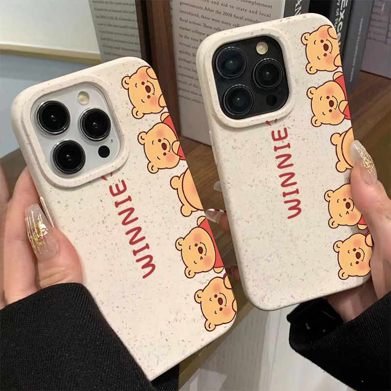 Ốp Điện Thoại Dẻo Họa Tiết Hoạt Hình Gấu Pooh Dễ Thương Chống Sốc Cho Iphone12 13 plus87 11 max 14Pro 12