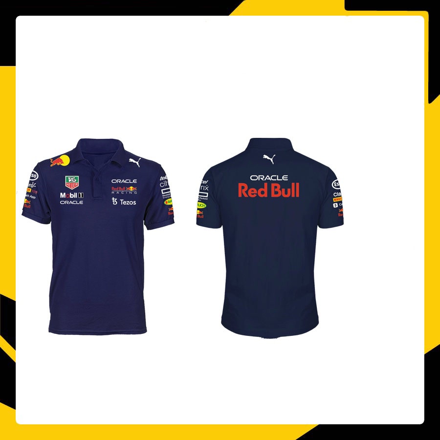 Áo thun nam có cổ Redbull F1 dáng thể thao full size chính hãng - Áo Polo racing nam tính thương hiệu Trendize