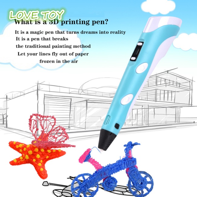 Bút Vẽ 3d Nkodok Ngòi 1.75mm Có Màn Hình Led Hiển Thị (5v + Cáp usb)