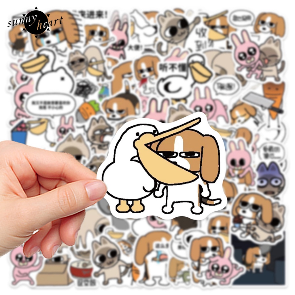 Sunnyheart Bộ 73 Miếng Dán Hình Dán Tuyệt Vời Cho Bình Nước / Laptop / Xe Hơi / Ván Trượt / Máy Tính / Sổ Lưu Niệm / Xe Đạp / Trường Học