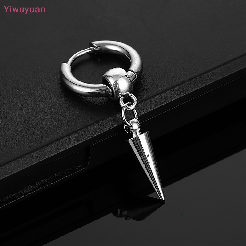 1 Khuyên Tai Tròn Bằng Thép Không Gỉ Thời Trang Mới