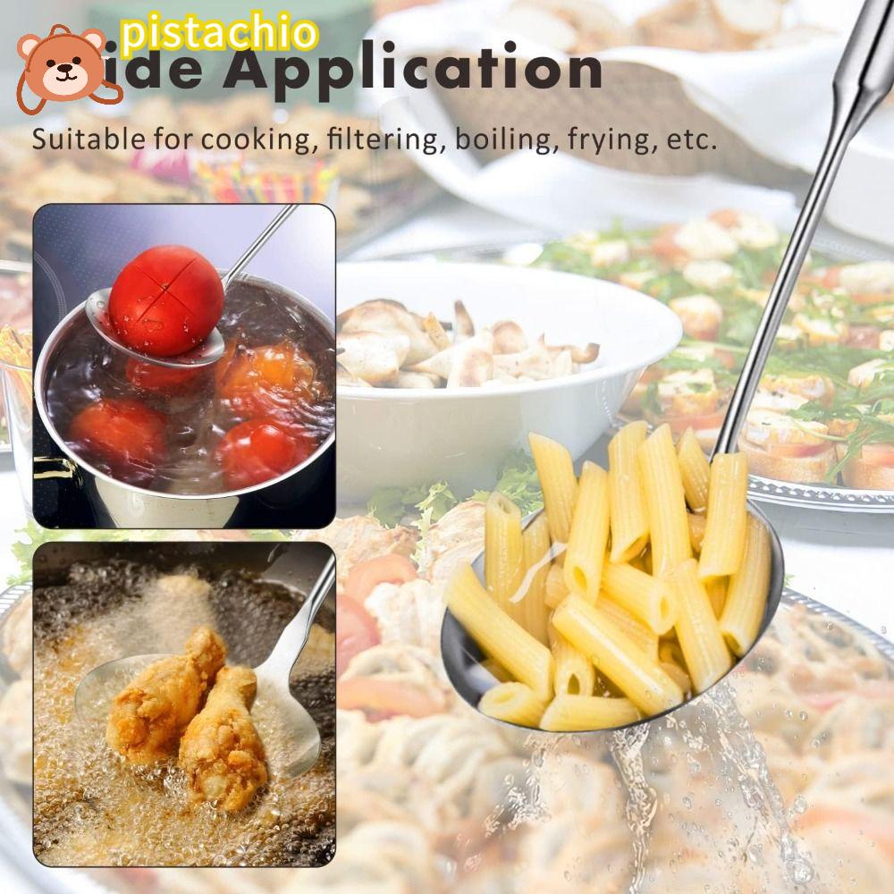 Vá Lưới Vớt Đồ Chiên Bằng Thép Không Gỉ 14.8 * 4.6 Inch