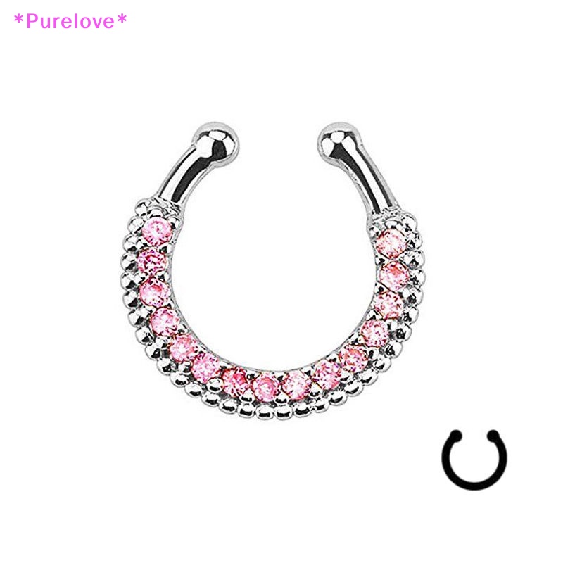 Khuyên Mũi Không Cần Xỏ Lỗ Đính Pha Lê Nhân Tạo Thời Trang Mới