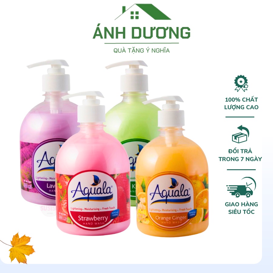 Nước Rửa Tay Diệt Khuẩn Aquala 500ml