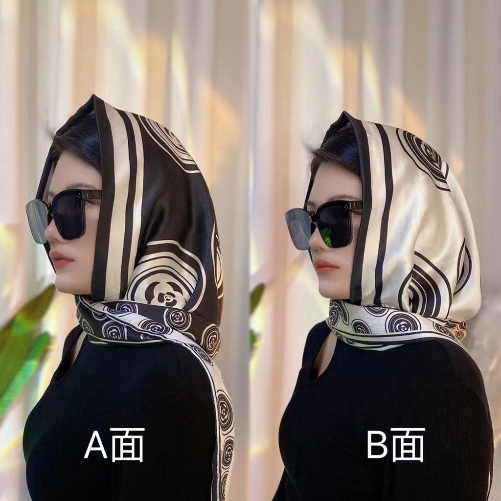 Mũ Chống Nắng Hai Mặt Bằng Lụa Satin Thời Trang Xuân Hè