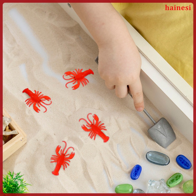 Set 12 Mô Hình Tôm Hùm Bằng Nhựa Đồ Chơi Cho Bé