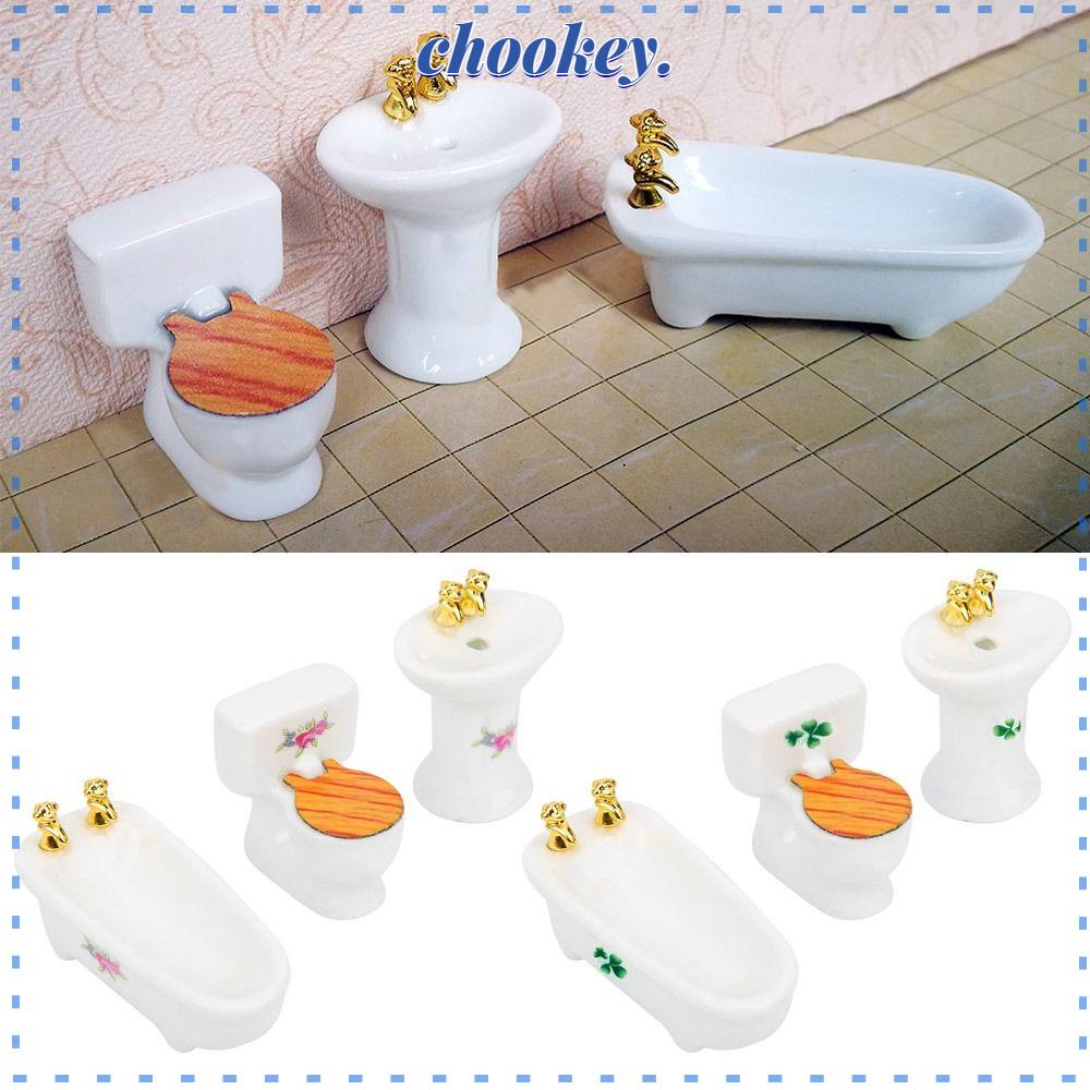 Mô Hình Nội Thất Phòng Tắm Tỉ Lệ 1 / 24 Trang Trí Nhà Búp Bê