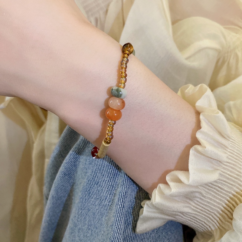 Vòng Tay Chuỗi Hạt Đá Mắt Hổ Co Giãn Thời Trang Cho Nữ