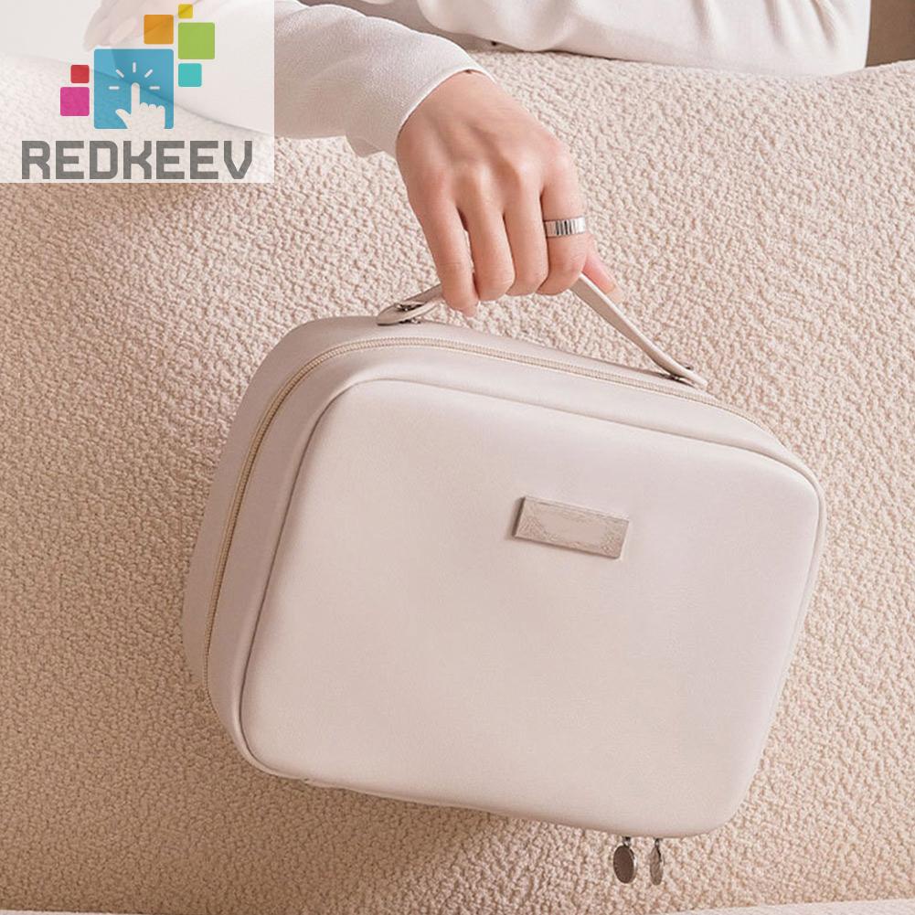 Túi Da PU Đựng Mỹ Phẩm Sức Chứa Lớn Tiện Dụng Cho Nữ