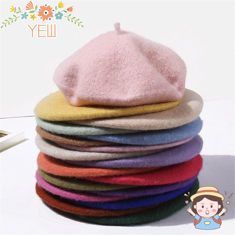 Mũ Beret Len Giữ Ấm Mùa Đông Thời Trang Dành Cho Nữ