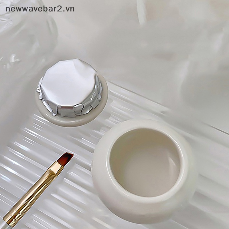 [Mới] Cốc Rửa Móng Tay Nghệ Thuật Bằng Sứ Có Nắp Đậy