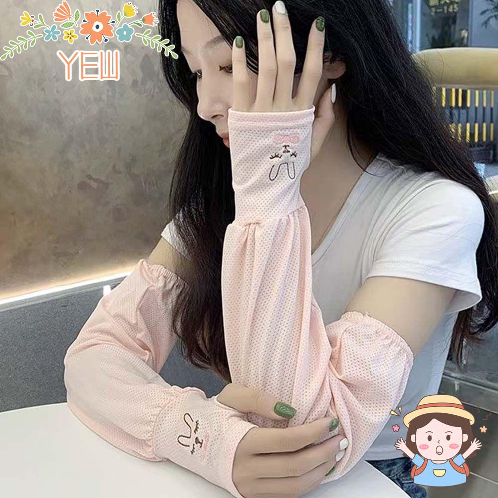 Vỏ Bọc Khuỷu Tay Hình Thỏ Dễ Thương Chống Tia UV Khi Chạy Bộ / Câu