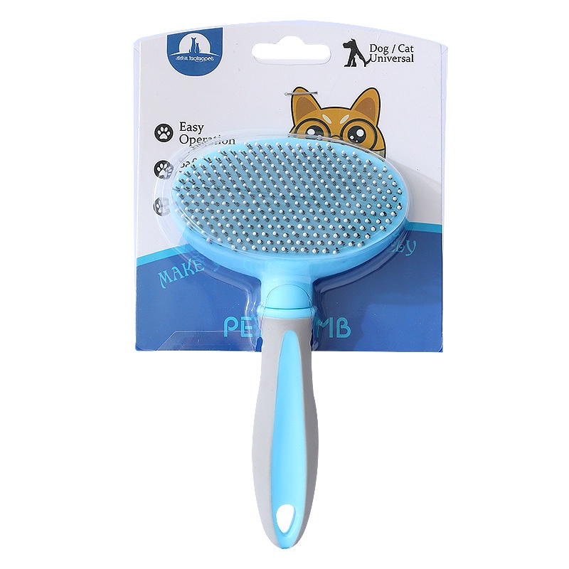 Lược Chải Lông Chó Mèo Hình Bầu Dục MiluPaPa