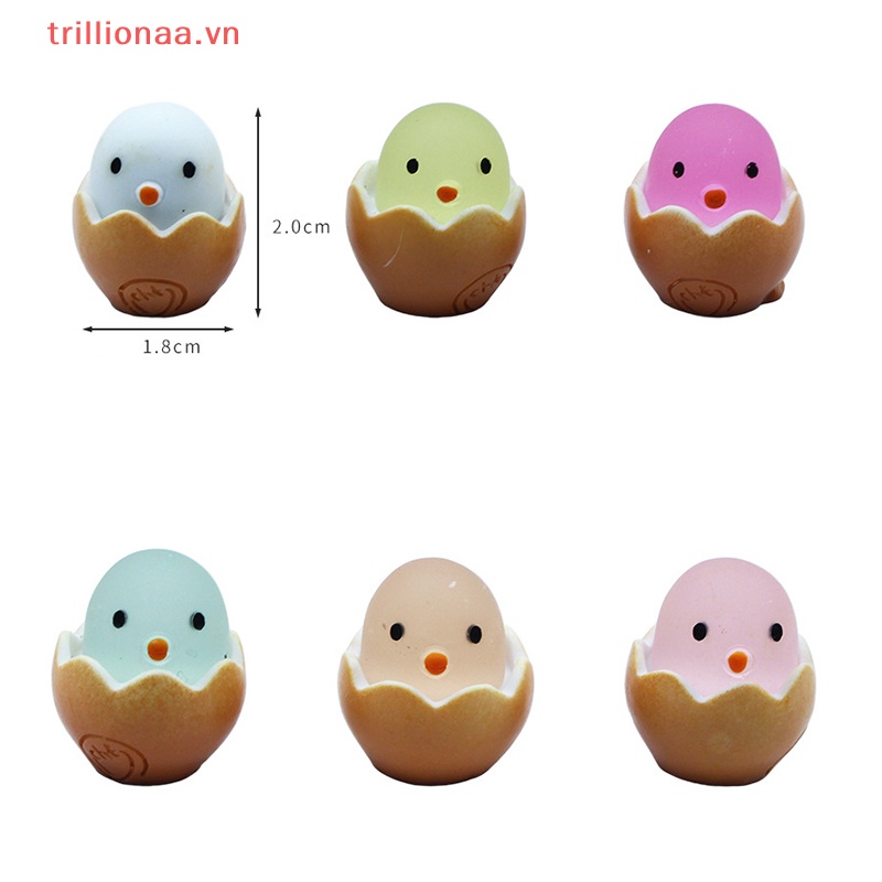 Bộ 2 Đồ Chơi Trang Trí Hình Gà Con Phát Sáng Trong Đêm DIY