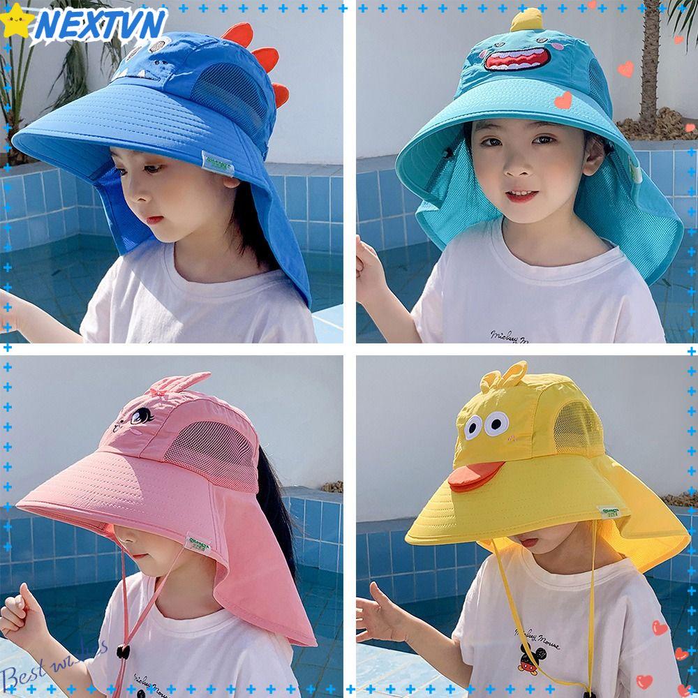 Mũ Bucket Vành Rộng Có Thể Điều Chỉnh Kích Cỡ Dành Cho Bé Trai Và Bé Gái