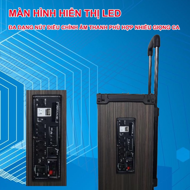 Loa Kéo karaoke Bluetooth ONTEKCO 8001 và ONTEKCO 8002 hát karaoke Siêu Hay KÈM MIC