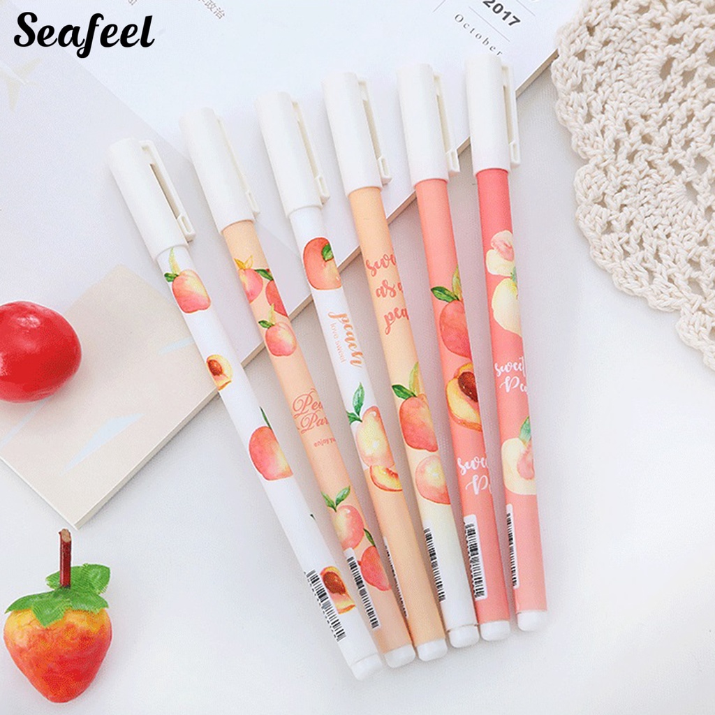 Set 10 Bút Mực Gel Chống Trượt Họa Tiết Hoạt Hình Dễ Thương Dành Cho Các Bé