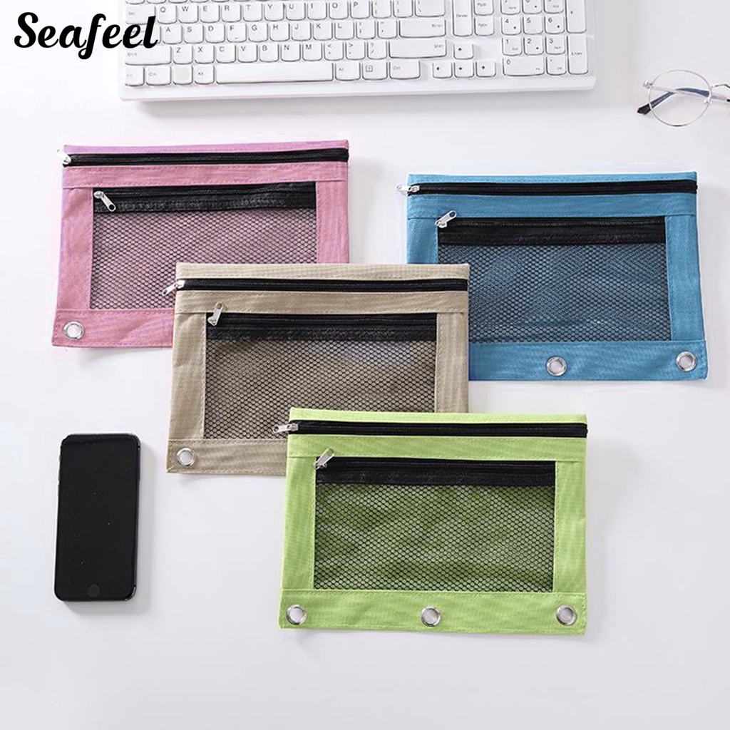 Túi Đựng Bút Chì 3 Ngăn Sức Chứa Lớn Có Thể Gập Lại Tiện Dụng