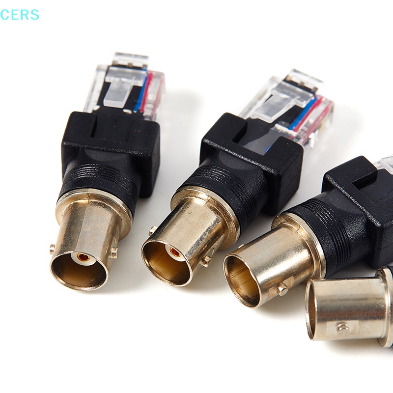 1 Đầu Nối BNC Cái Sang RJ45 Đực Màu Đen