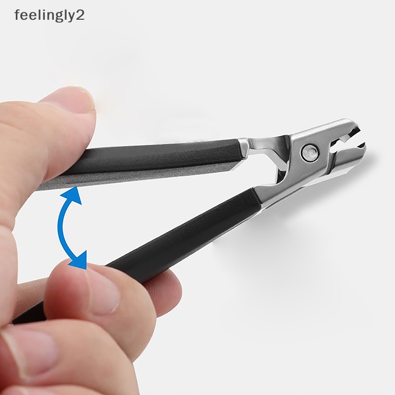 Kềm Cắt Móng Bằng Thép Không Gỉ Cứng Cỡ Lớn Chống Văng Tiện Dụng Cho Salon Làm Móng